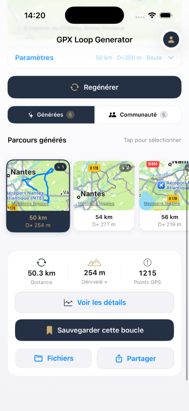GPX Loop screenshot 2